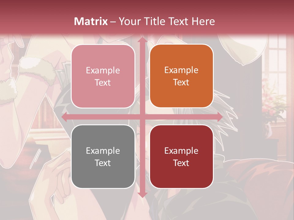 A Couple Of People That Are In A Room PowerPoint Template