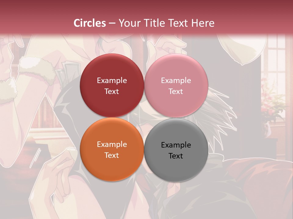 A Couple Of People That Are In A Room PowerPoint Template