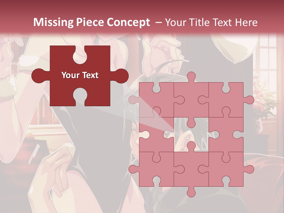 A Couple Of People That Are In A Room PowerPoint Template