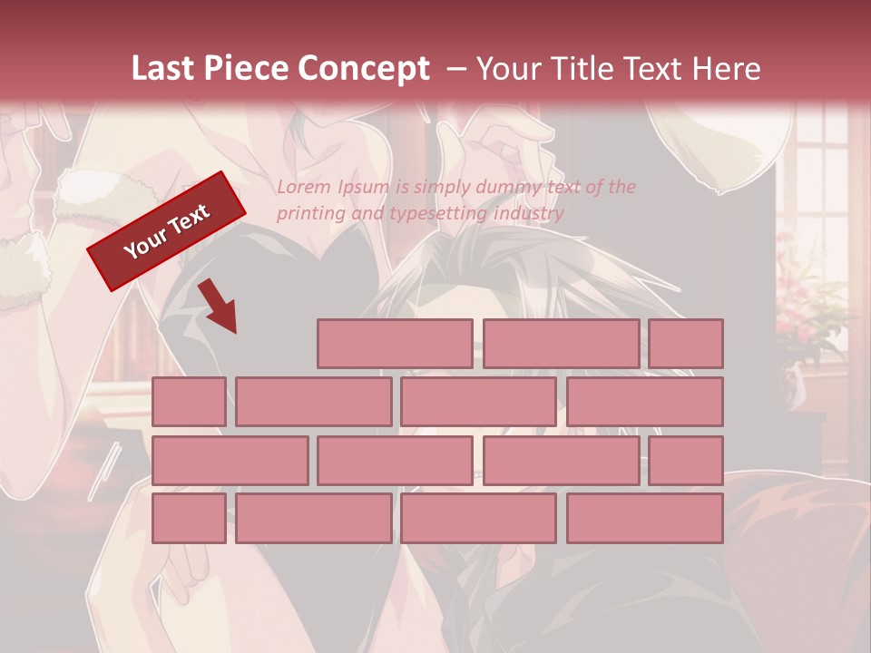 A Couple Of People That Are In A Room PowerPoint Template