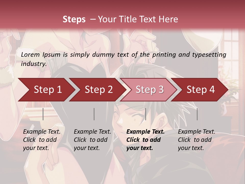 A Couple Of People That Are In A Room PowerPoint Template