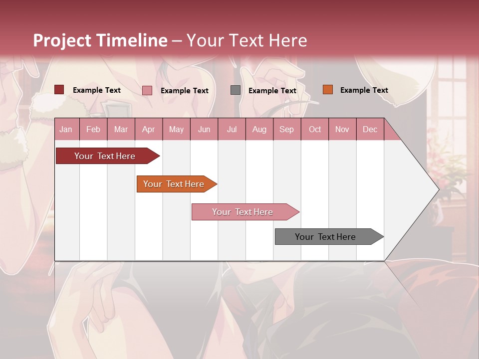 A Couple Of People That Are In A Room PowerPoint Template