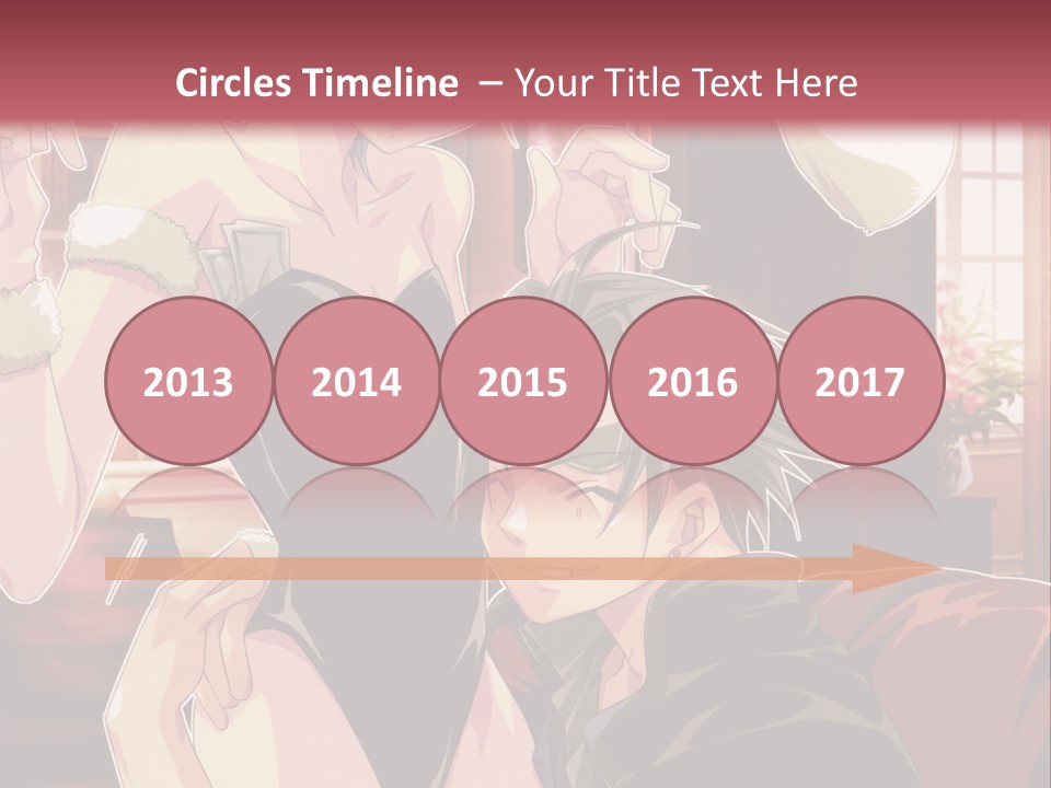 A Couple Of People That Are In A Room PowerPoint Template