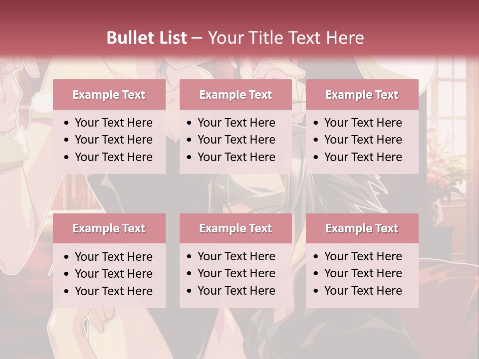 A Couple Of People That Are In A Room PowerPoint Template