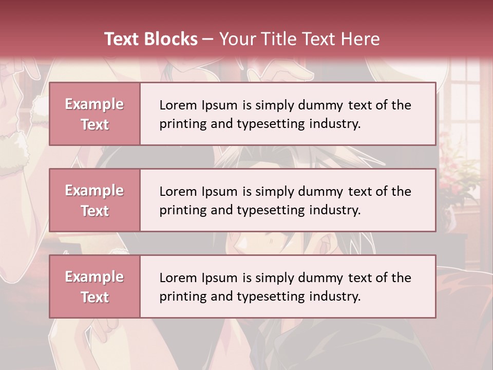 A Couple Of People That Are In A Room PowerPoint Template