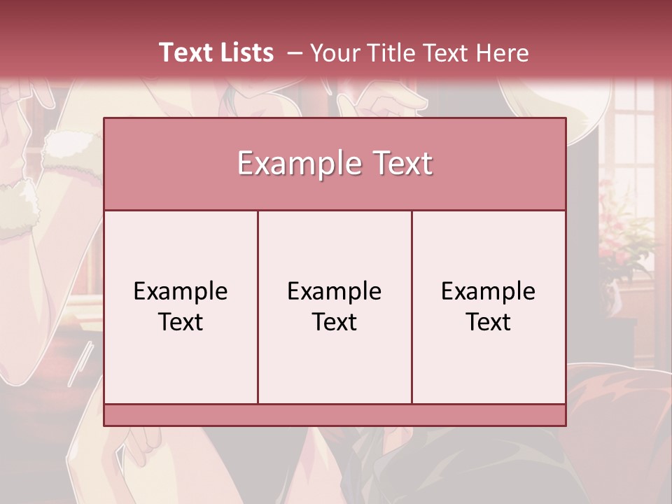 A Couple Of People That Are In A Room PowerPoint Template