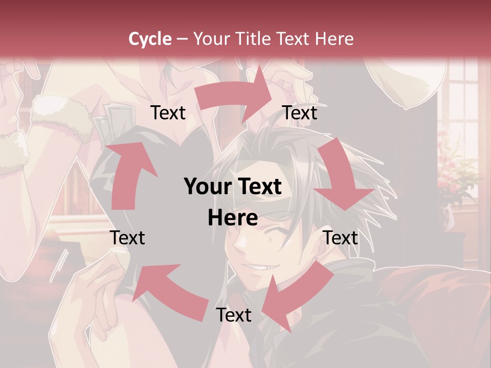 A Couple Of People That Are In A Room PowerPoint Template