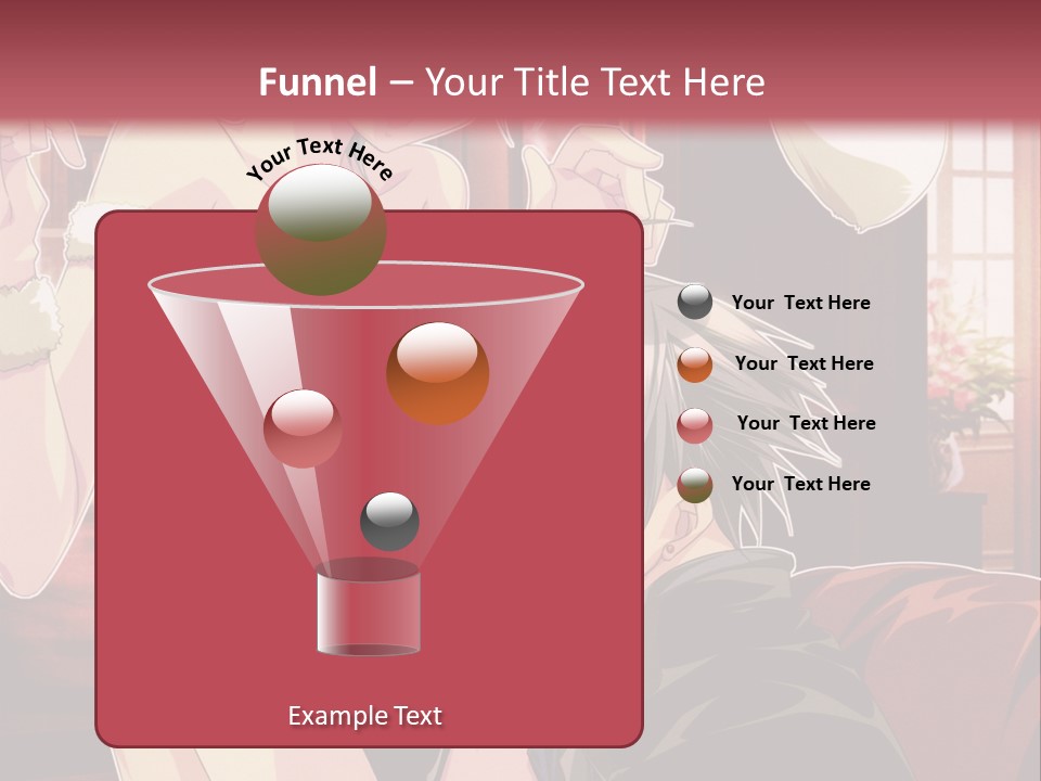 A Couple Of People That Are In A Room PowerPoint Template