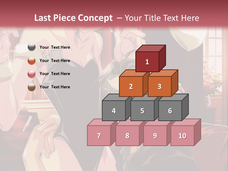 A Couple Of People That Are In A Room PowerPoint Template