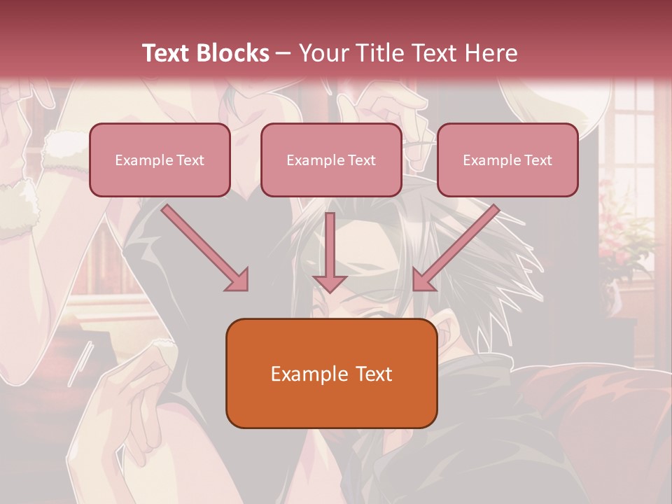 A Couple Of People That Are In A Room PowerPoint Template