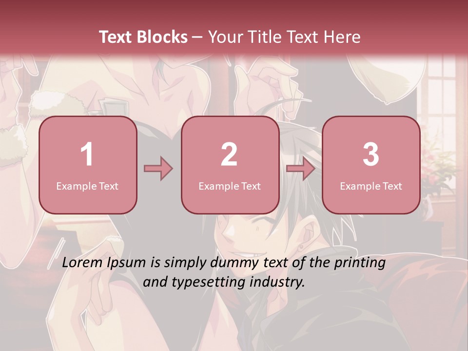 A Couple Of People That Are In A Room PowerPoint Template