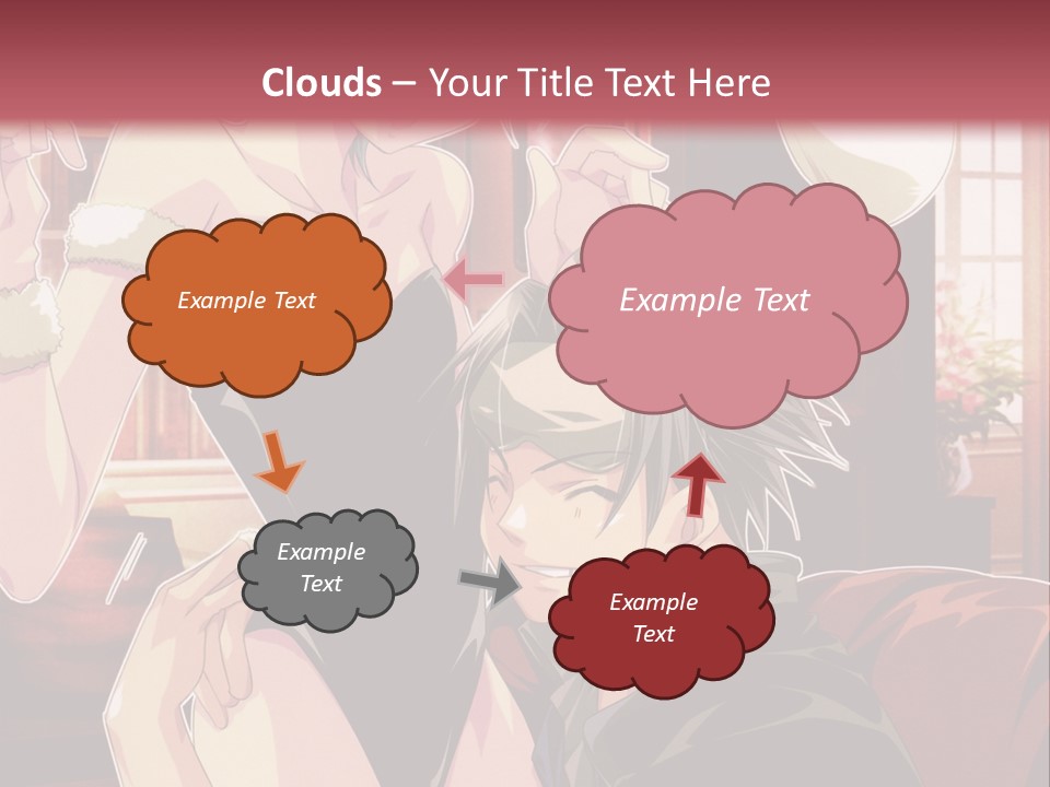 A Couple Of People That Are In A Room PowerPoint Template