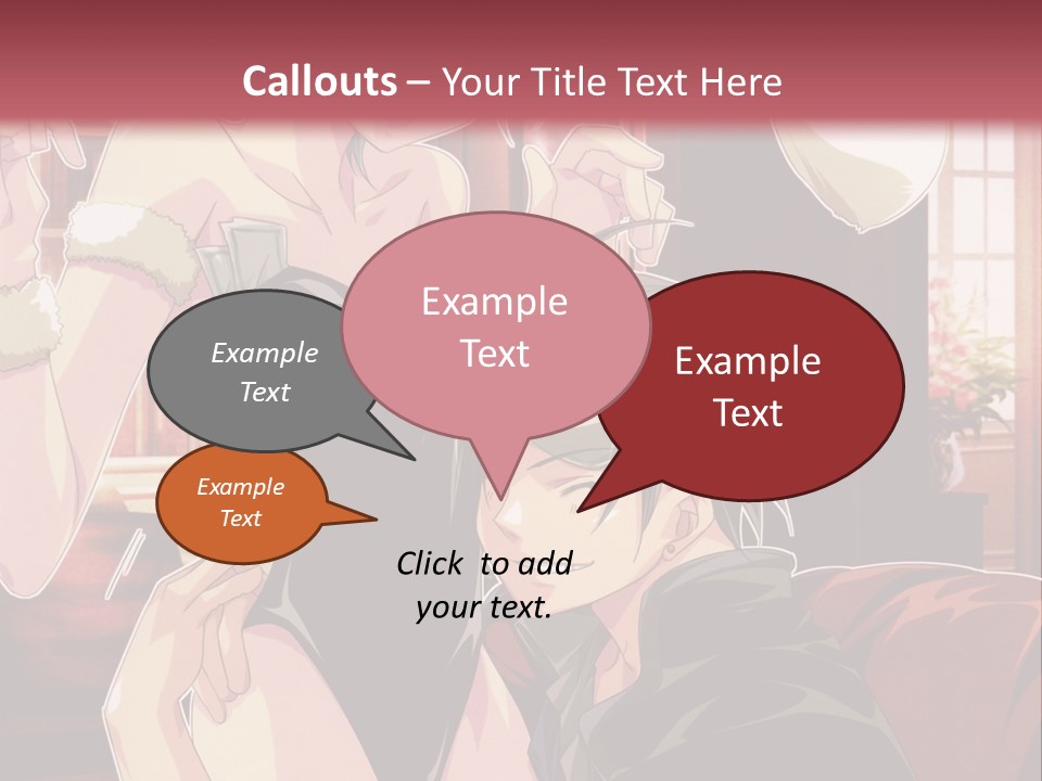 A Couple Of People That Are In A Room PowerPoint Template