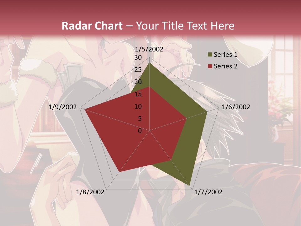 A Couple Of People That Are In A Room PowerPoint Template