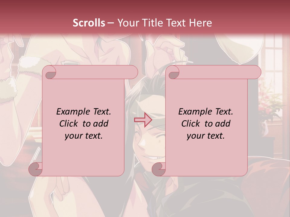 A Couple Of People That Are In A Room PowerPoint Template