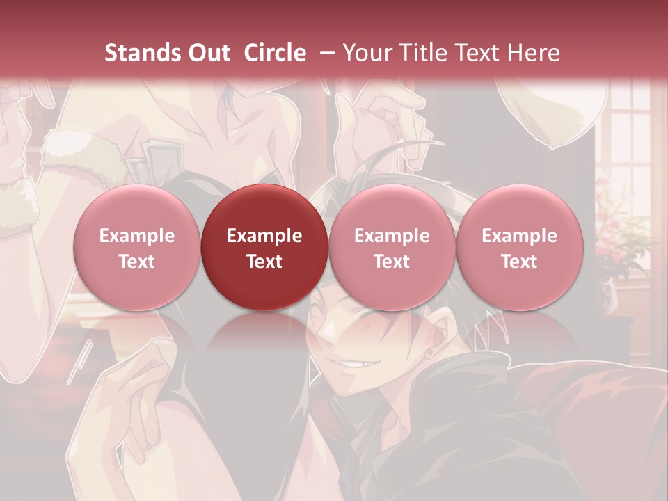 A Couple Of People That Are In A Room PowerPoint Template