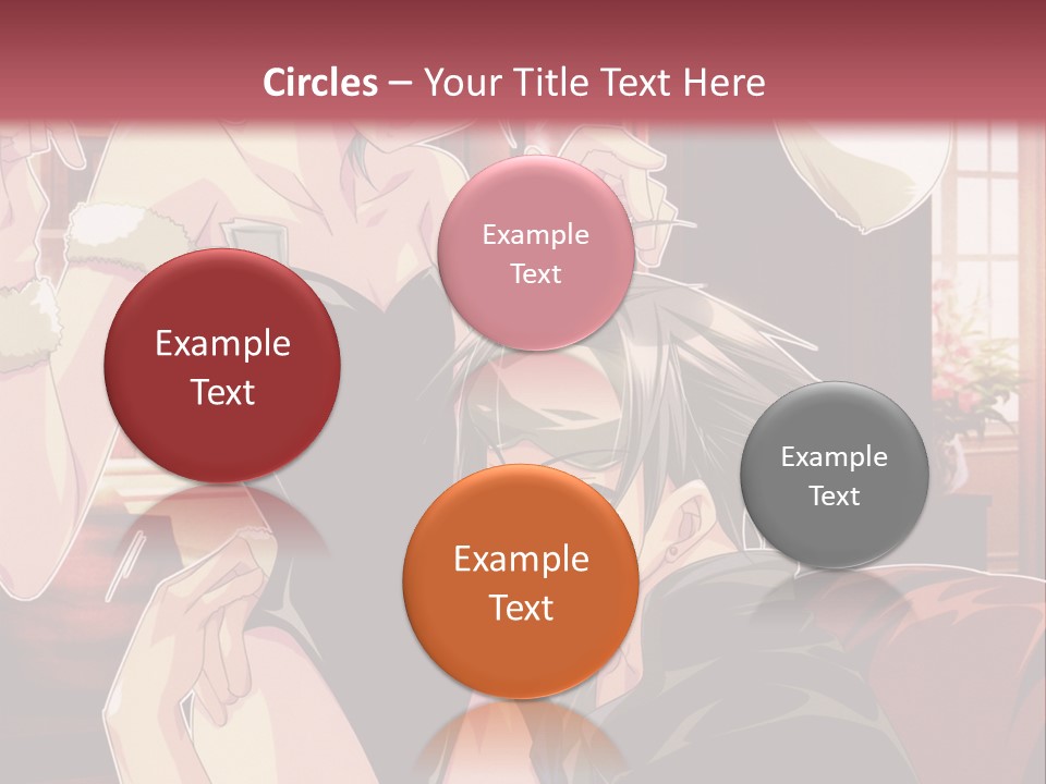 A Couple Of People That Are In A Room PowerPoint Template