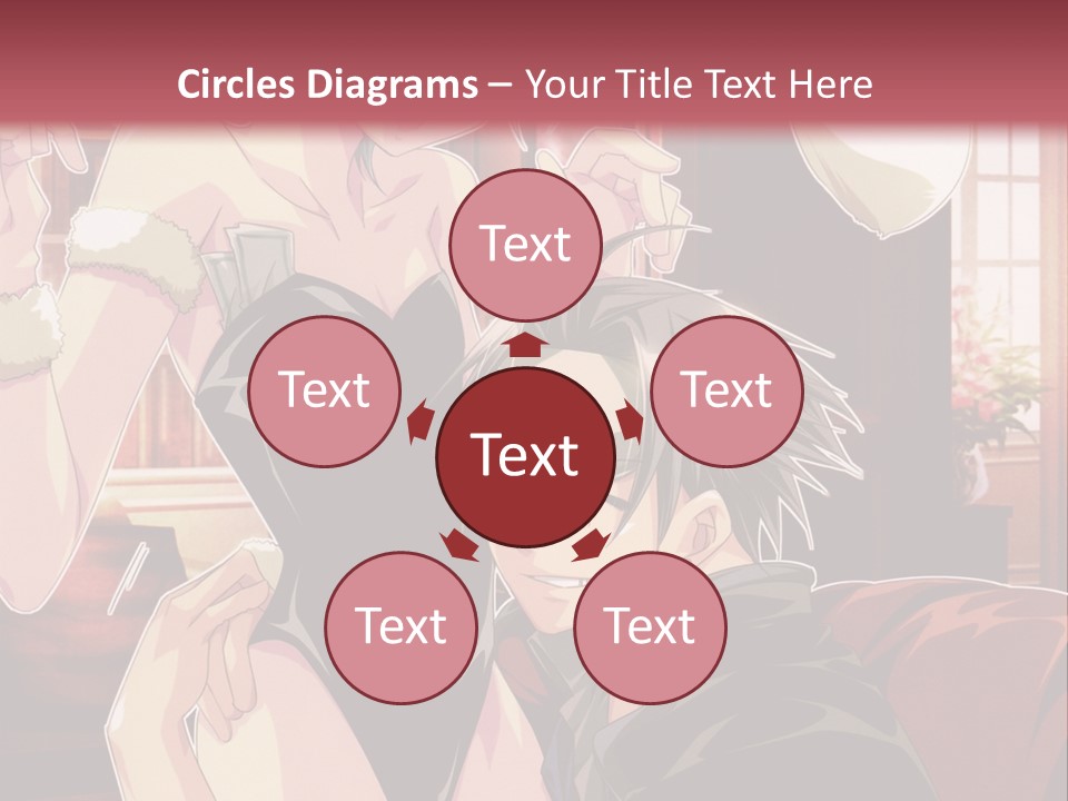 A Couple Of People That Are In A Room PowerPoint Template