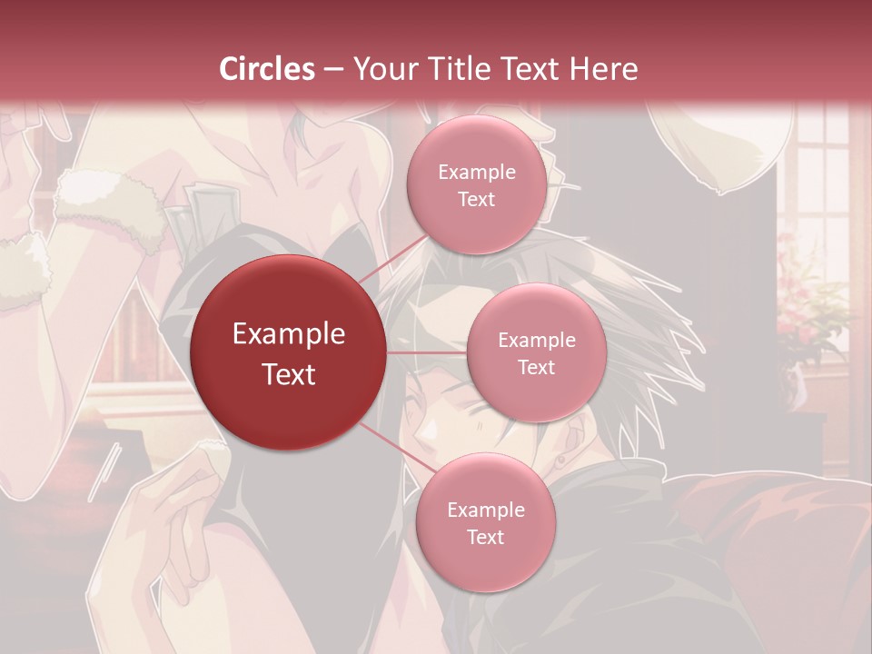 A Couple Of People That Are In A Room PowerPoint Template