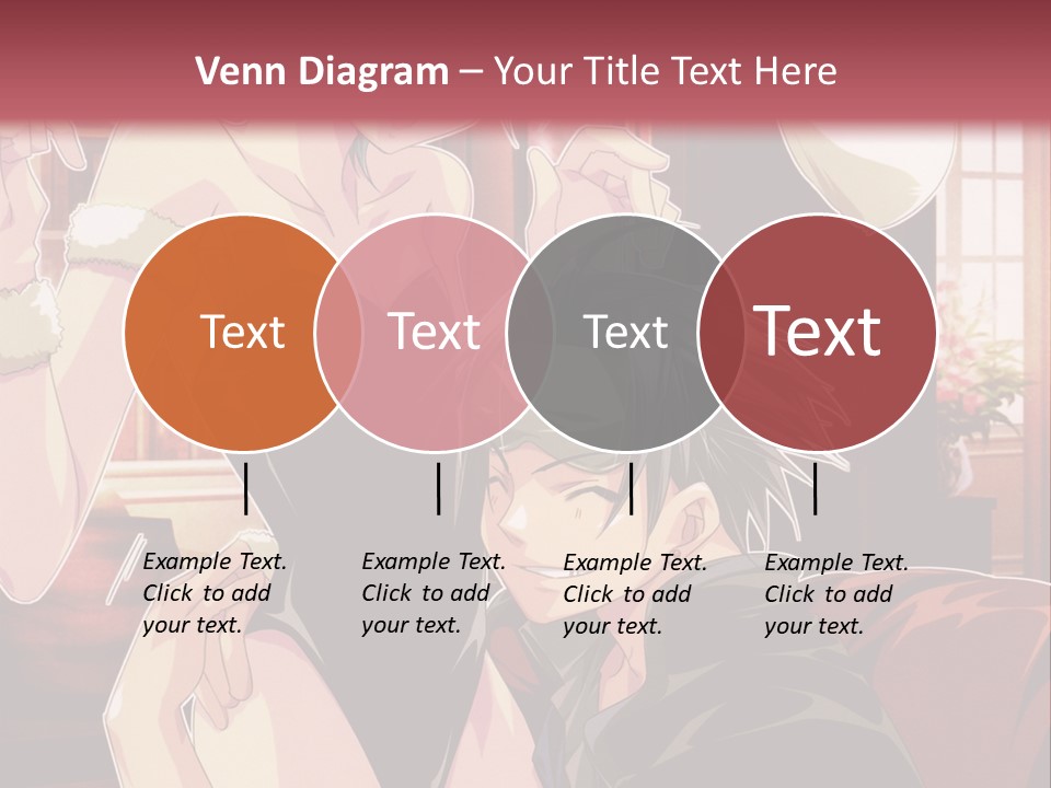 A Couple Of People That Are In A Room PowerPoint Template