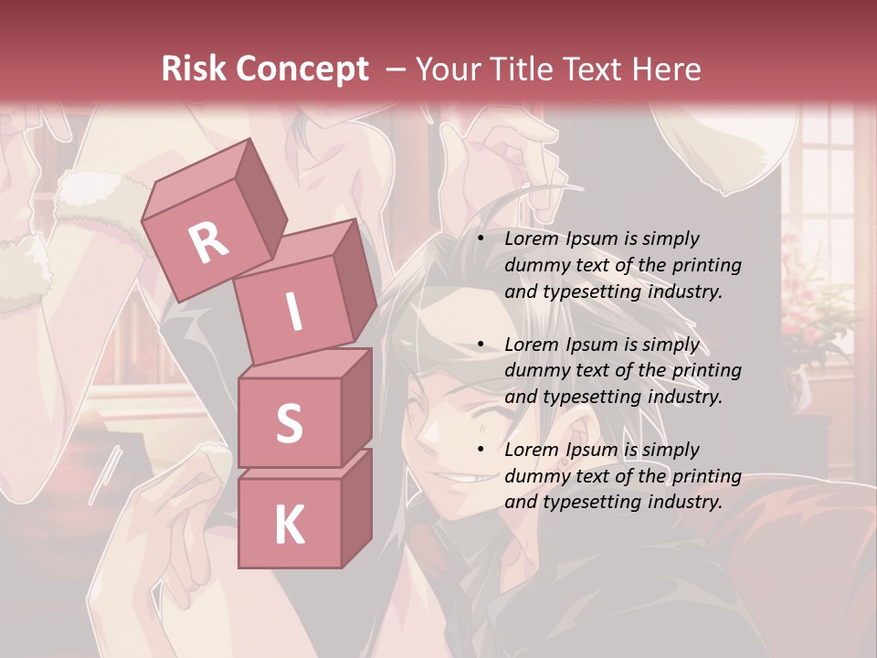 A Couple Of People That Are In A Room PowerPoint Template