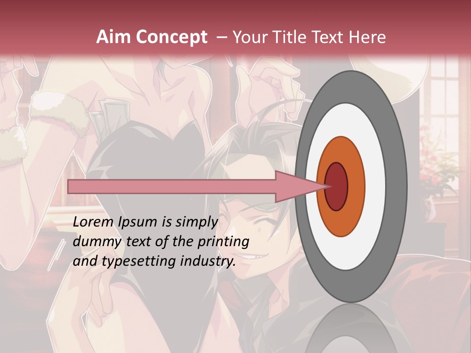 A Couple Of People That Are In A Room PowerPoint Template