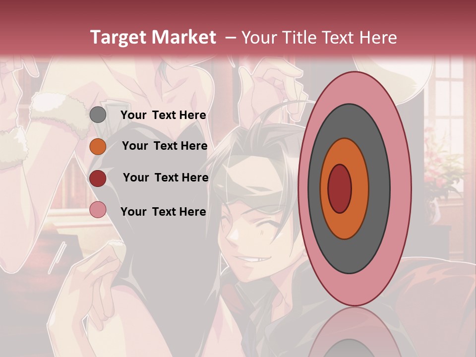 A Couple Of People That Are In A Room PowerPoint Template