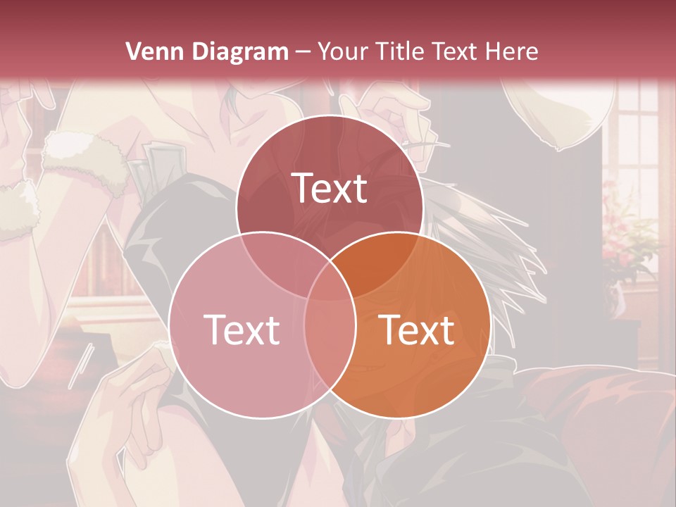 A Couple Of People That Are In A Room PowerPoint Template