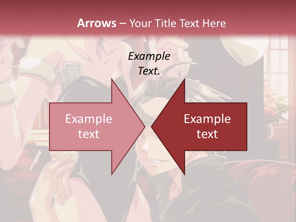 A Couple Of People That Are In A Room PowerPoint Template