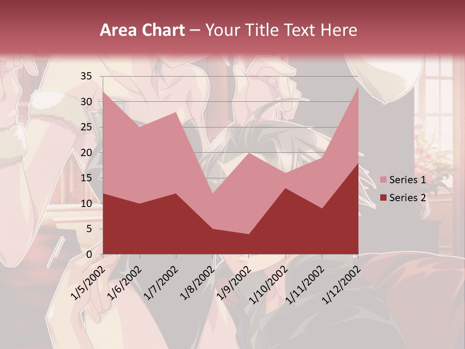 A Couple Of People That Are In A Room PowerPoint Template
