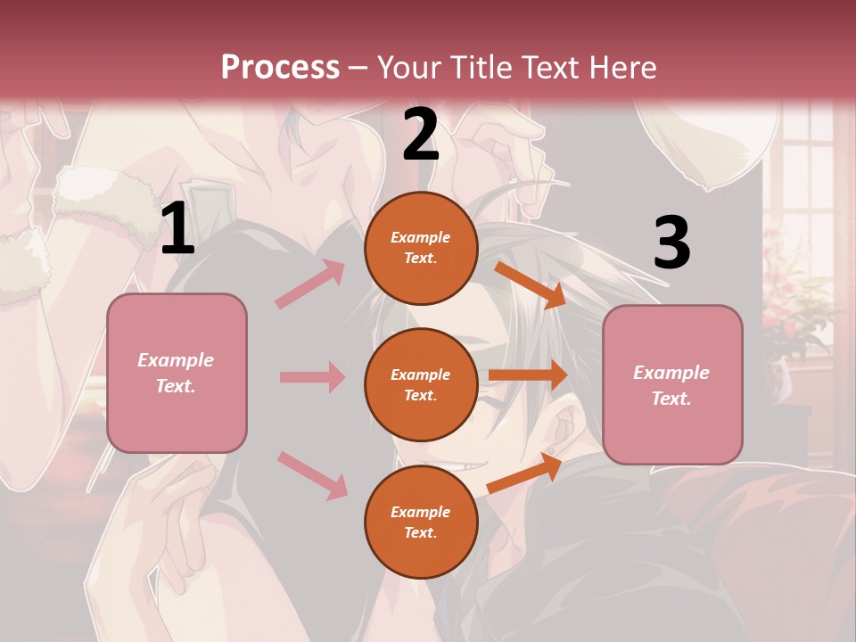 A Couple Of People That Are In A Room PowerPoint Template