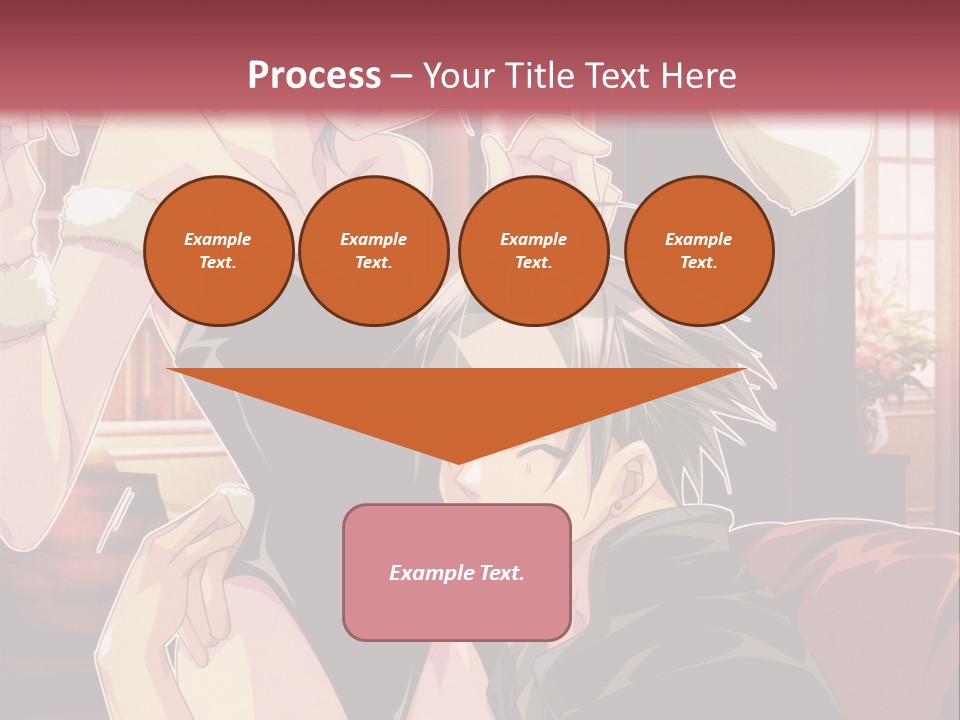 A Couple Of People That Are In A Room PowerPoint Template