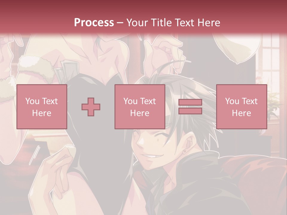 A Couple Of People That Are In A Room PowerPoint Template