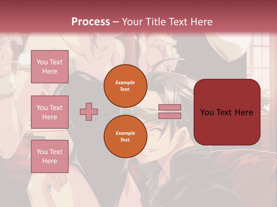 A Couple Of People That Are In A Room PowerPoint Template