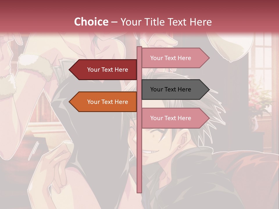 A Couple Of People That Are In A Room PowerPoint Template