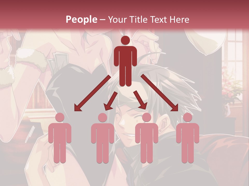 A Couple Of People That Are In A Room PowerPoint Template