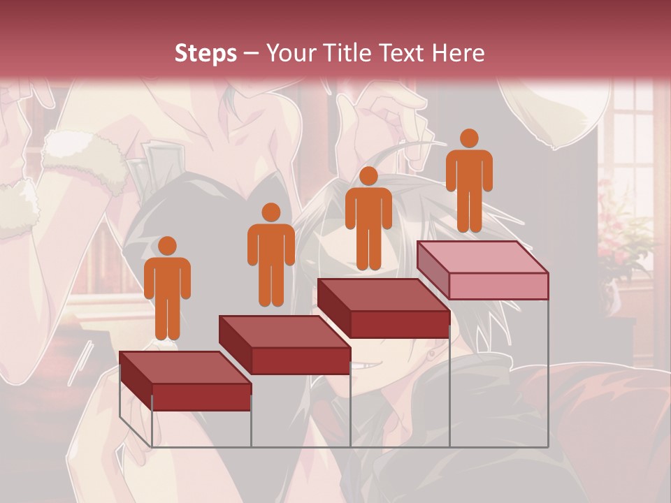 A Couple Of People That Are In A Room PowerPoint Template