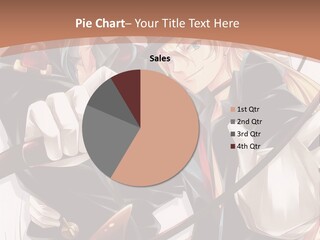 A Couple Of Anime Characters With A Brown Background PowerPoint Template