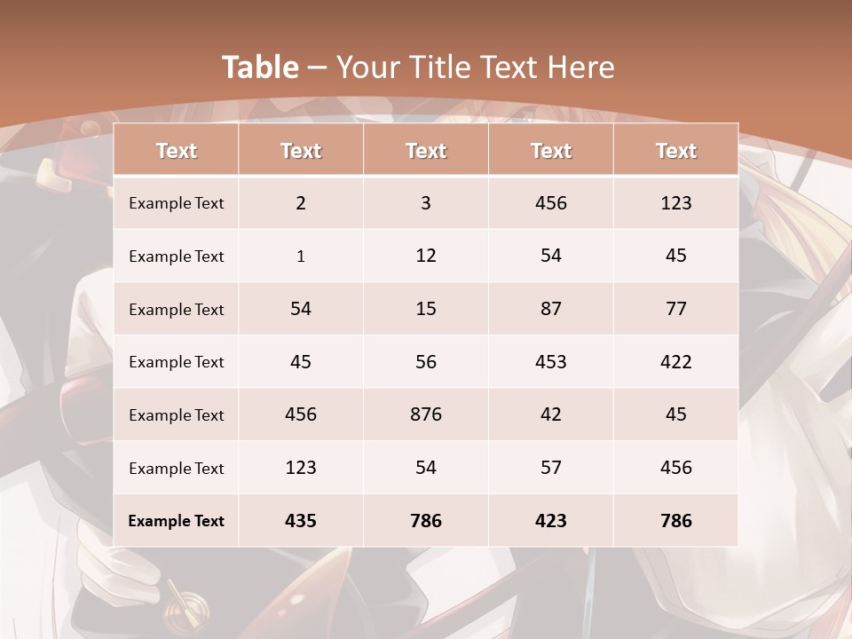 A Couple Of Anime Characters With A Brown Background PowerPoint Template