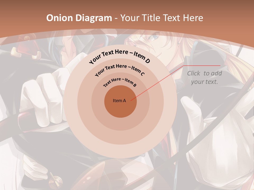 A Couple Of Anime Characters With A Brown Background PowerPoint Template