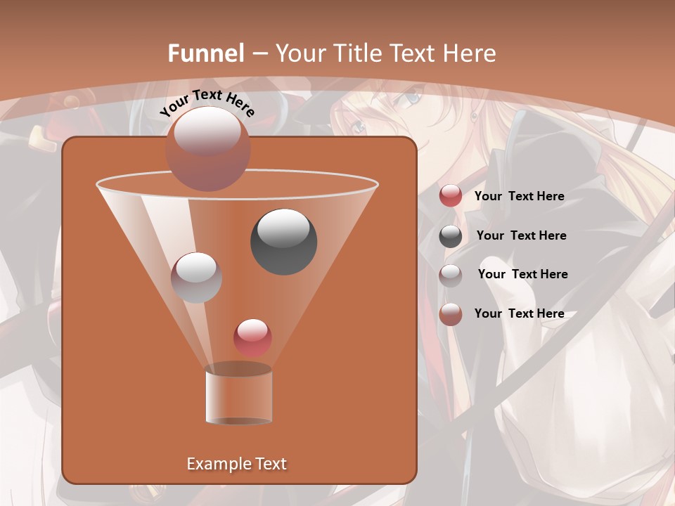 A Couple Of Anime Characters With A Brown Background PowerPoint Template