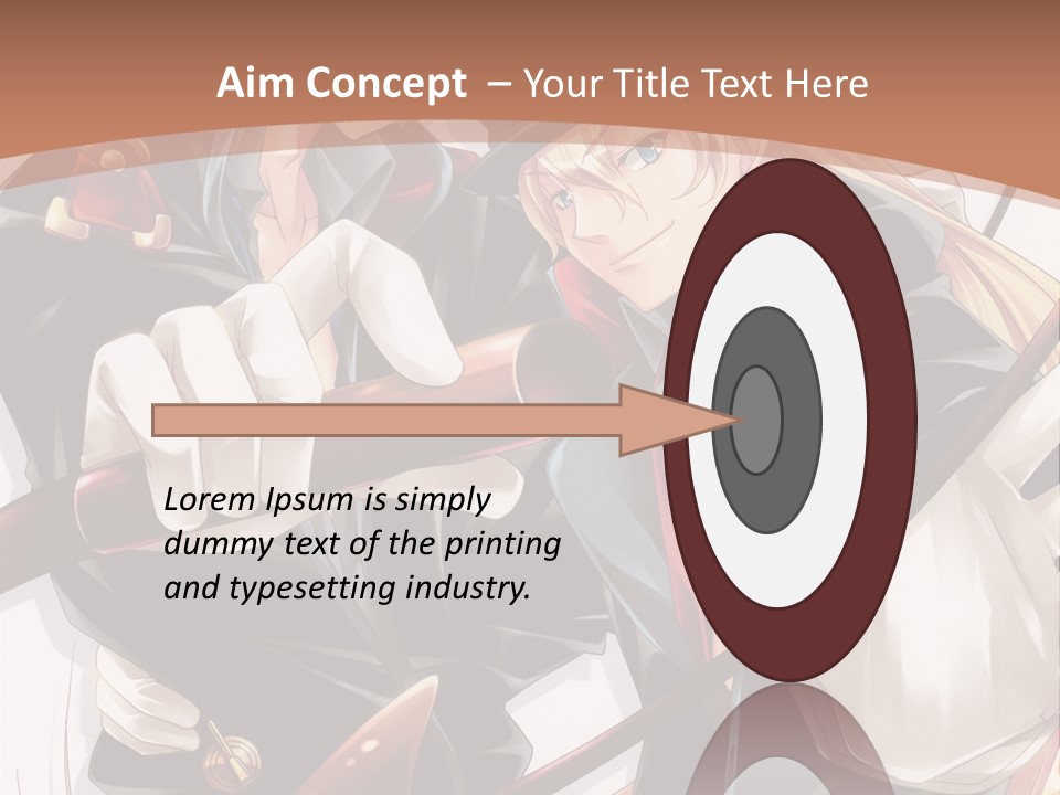 A Couple Of Anime Characters With A Brown Background PowerPoint Template