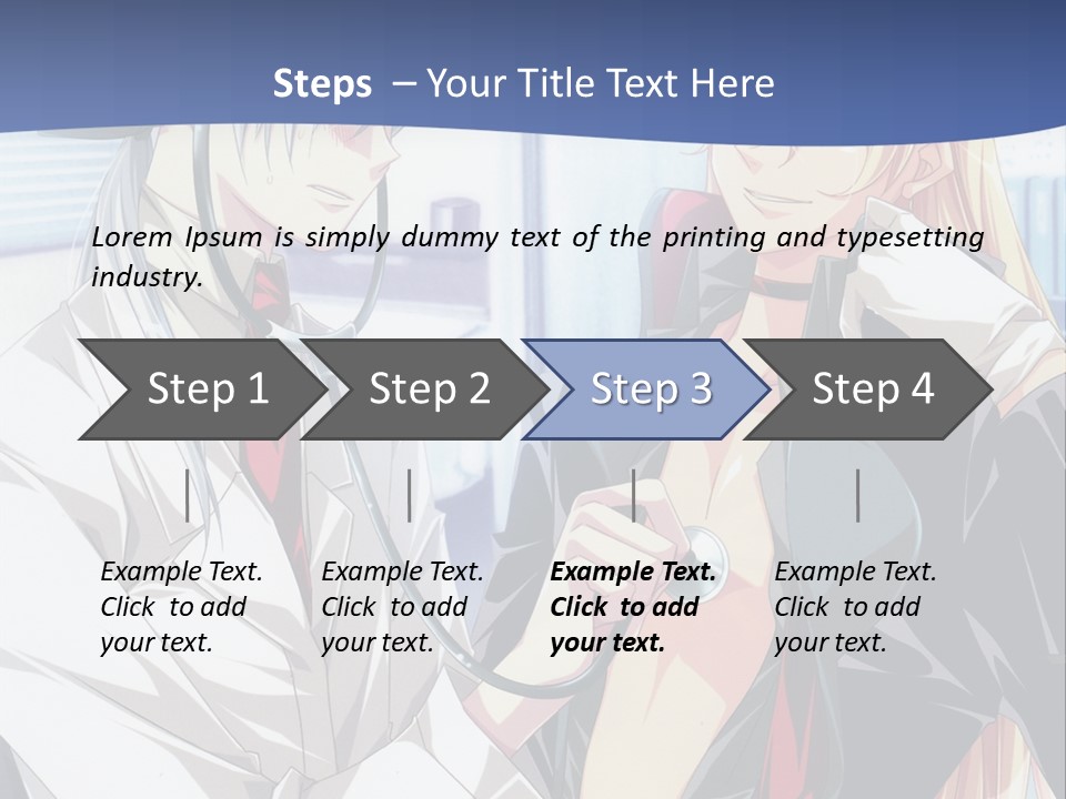 A Couple Of Anime Characters Standing Next To Each Other PowerPoint Template