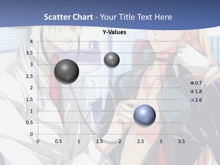 A Couple Of Anime Characters Standing Next To Each Other PowerPoint Template