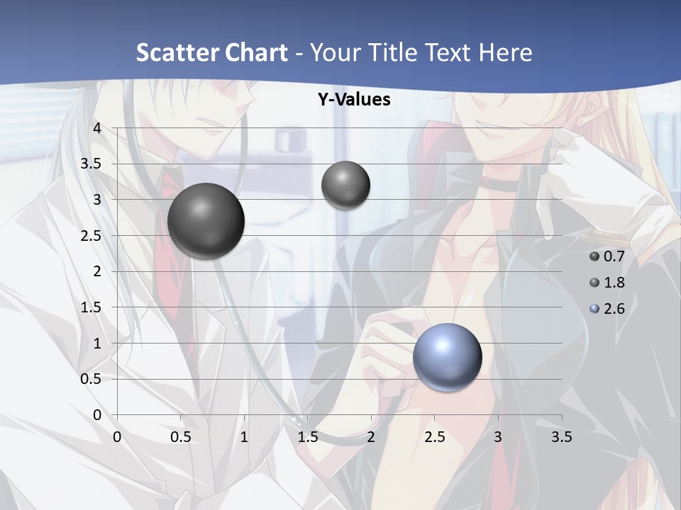 A Couple Of Anime Characters Standing Next To Each Other PowerPoint Template
