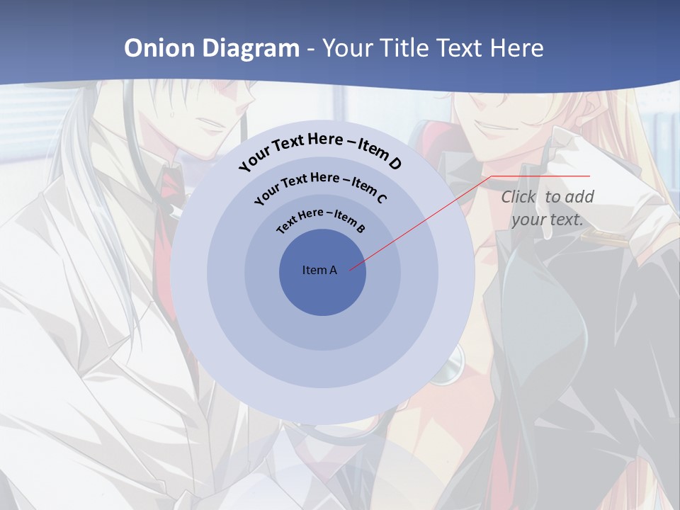 A Couple Of Anime Characters Standing Next To Each Other PowerPoint Template