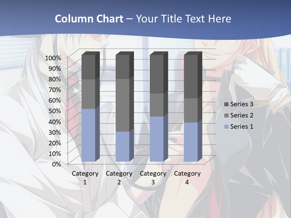 A Couple Of Anime Characters Standing Next To Each Other PowerPoint Template