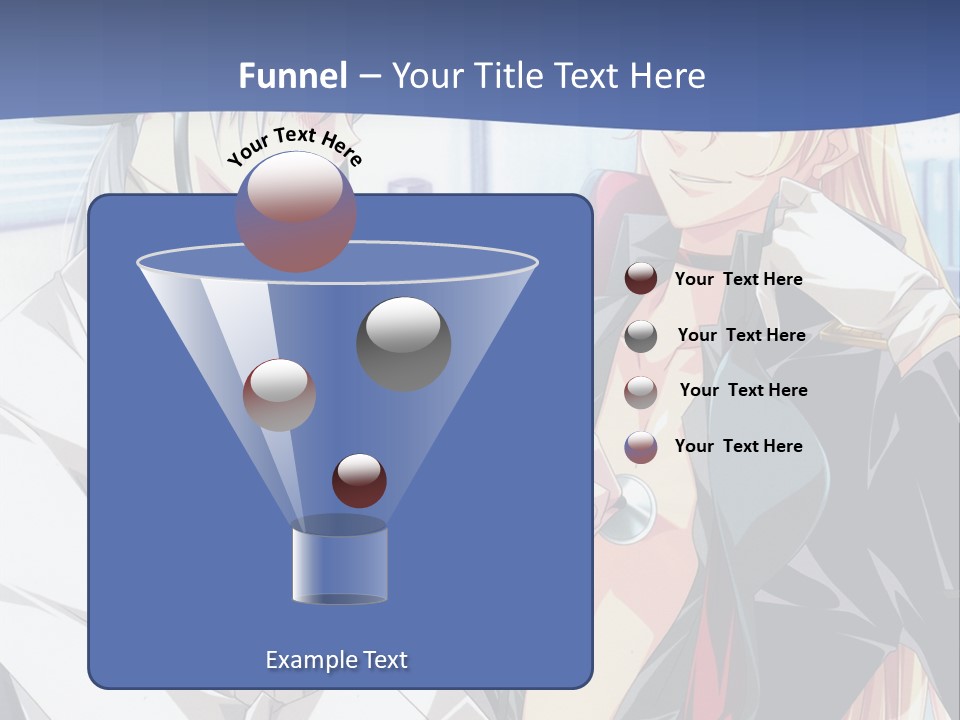 A Couple Of Anime Characters Standing Next To Each Other PowerPoint Template