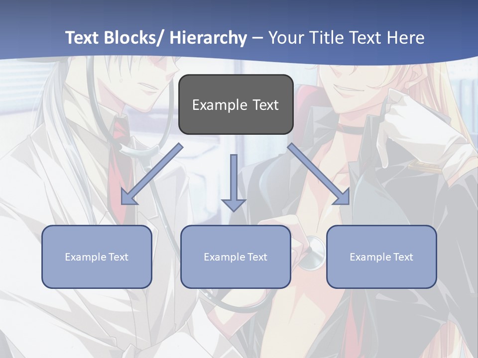 A Couple Of Anime Characters Standing Next To Each Other PowerPoint Template