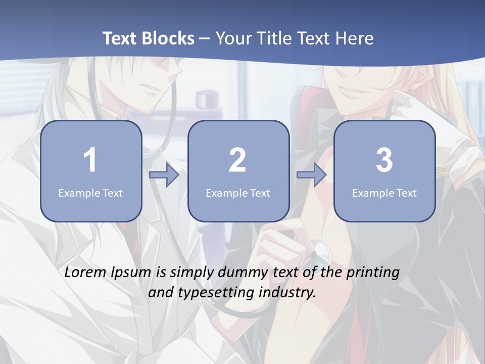 A Couple Of Anime Characters Standing Next To Each Other PowerPoint Template